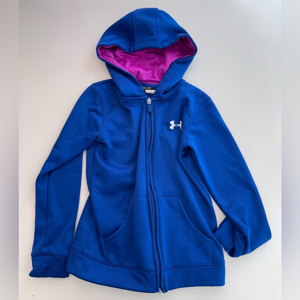 Blue Under Armour sweatshirt size YSM.